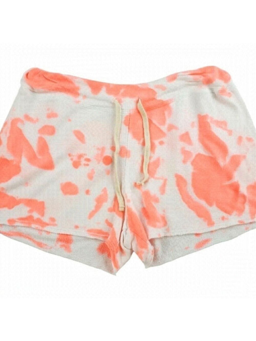 SUNDRY sweat shorts pop peach tiedye  drawstring terry  NR-V1-G13TD16 size M